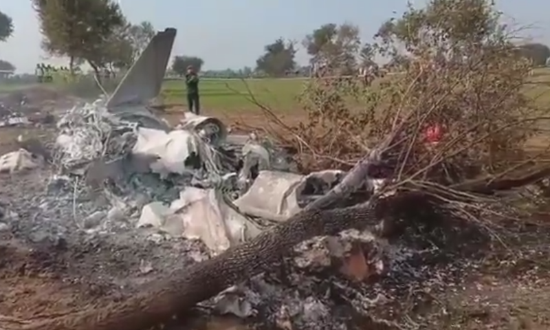 Trainer Aircraft Crashes Near Mianwali During Routine Mission