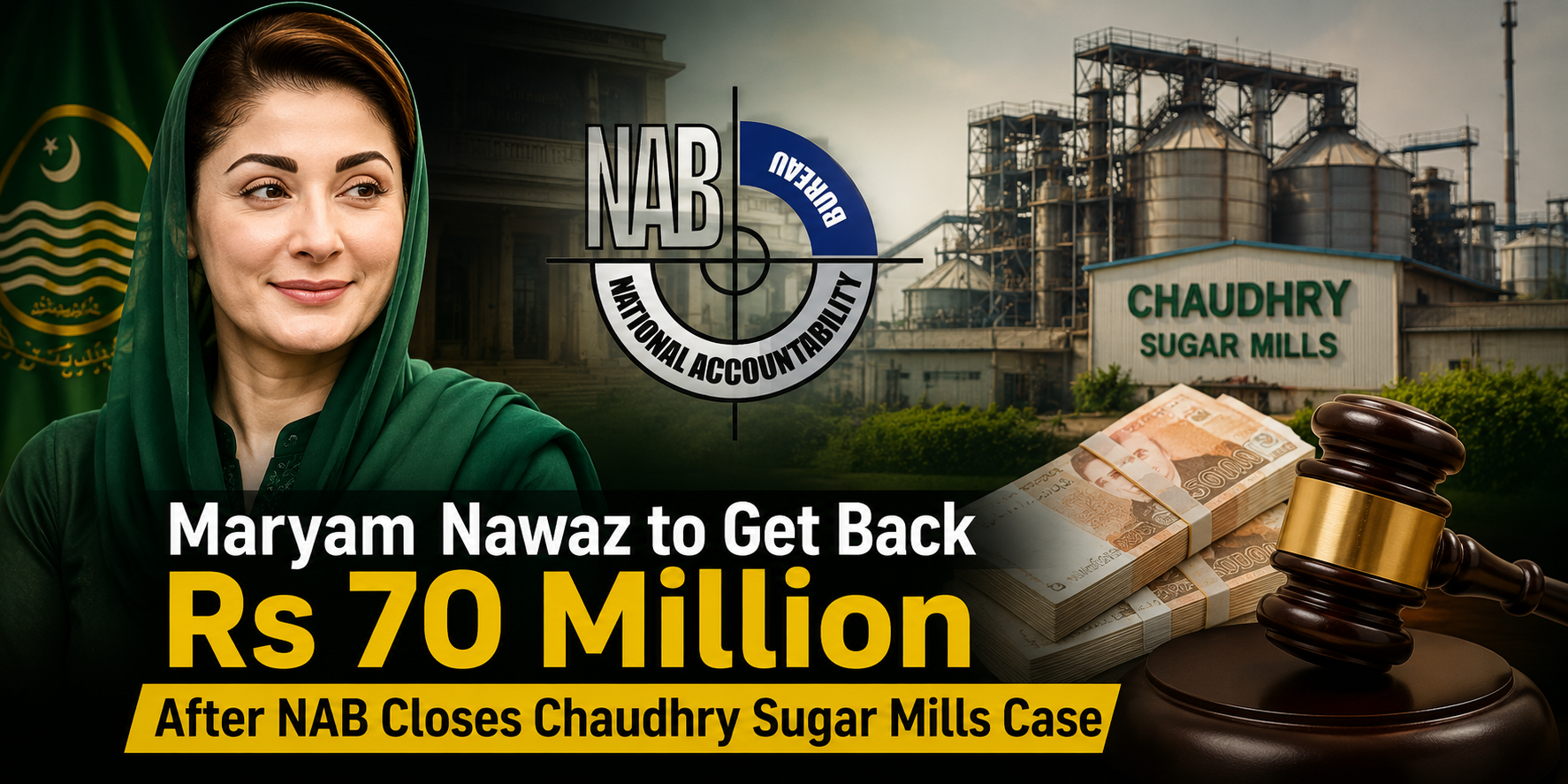 Maryam Nawaz to Get Back Rs 70 Million After NAB Withdraws Chaudhry Sugar Mills Case