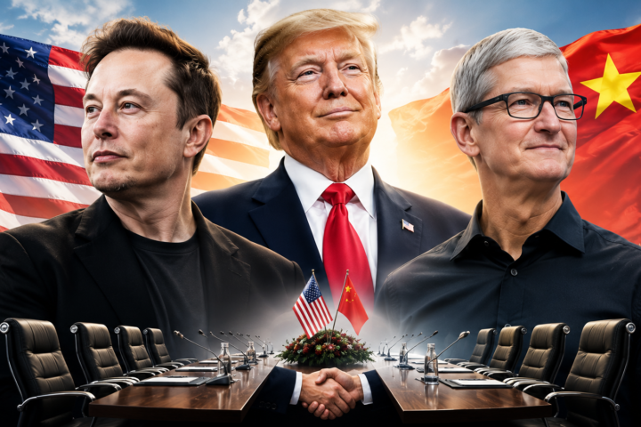 Elon Musk and Apple CEO Tim Cook Set to Join Trump at China Summit