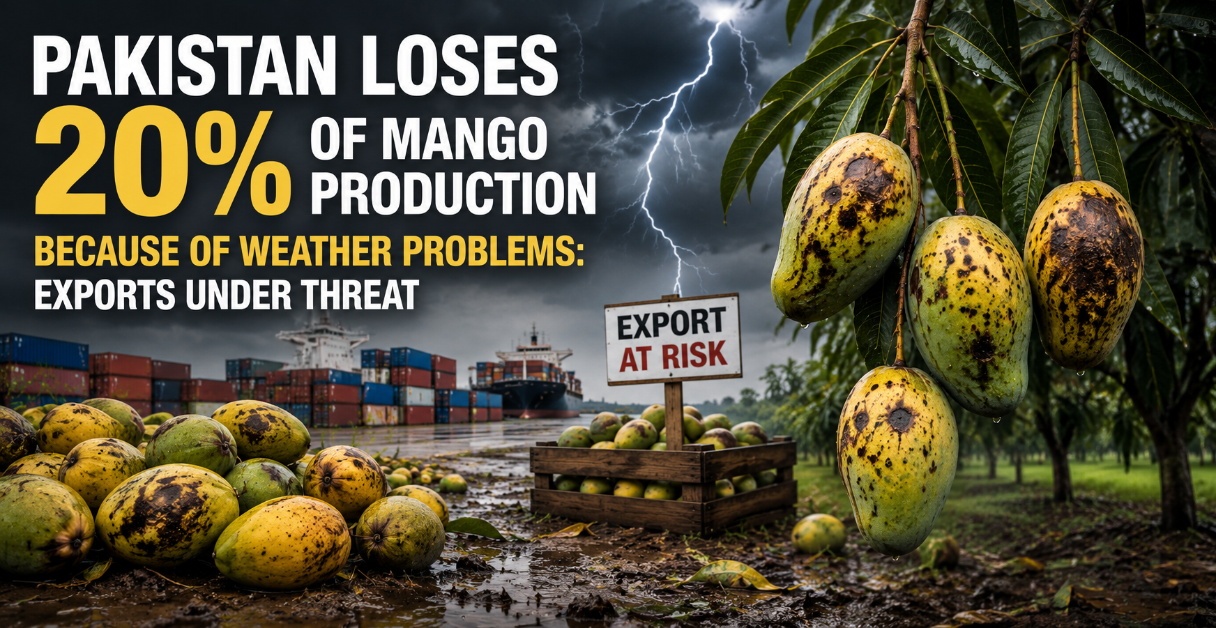Pakistan Loses 20% of Mango Production Because of Weather Problems: Exports Under Threat