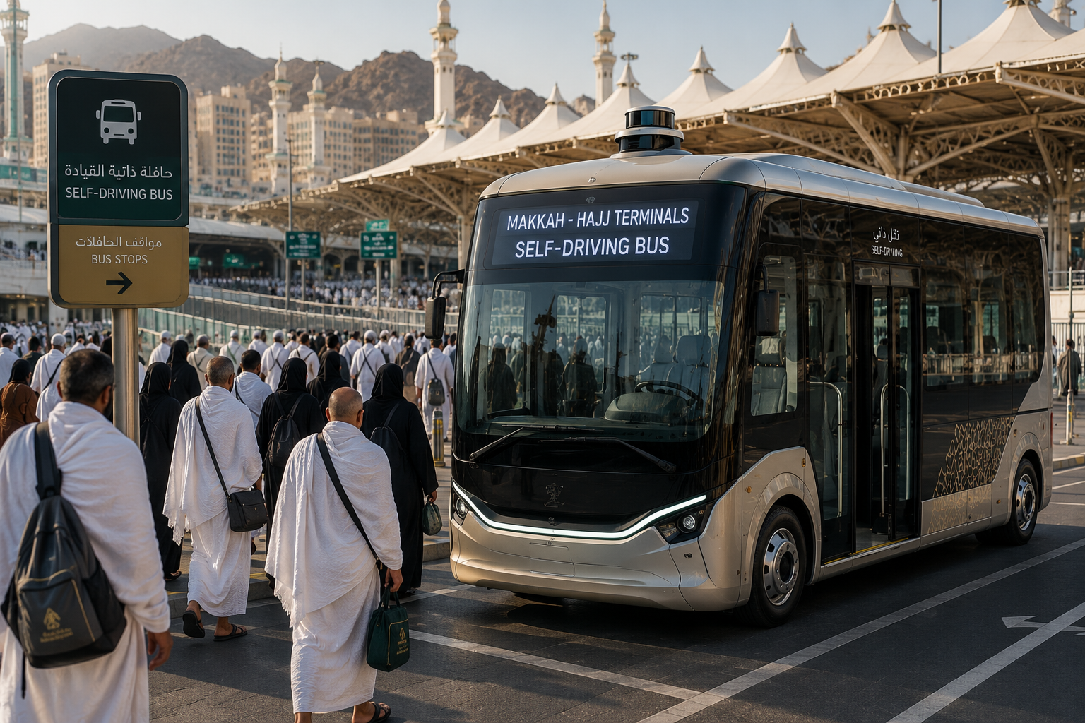 Saudi Arabia Introduces Self-Driving Bus for Hajj Pilgrims