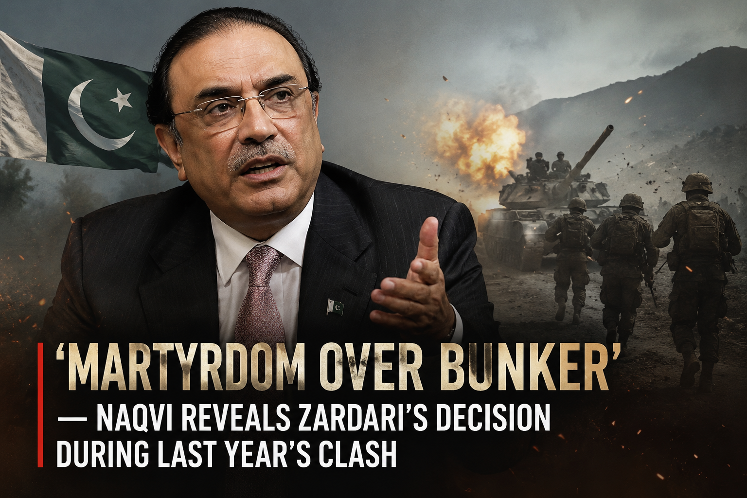 Zardari Refused to Go to Bunker During India-Pakistan Tensions, Says Naqvi