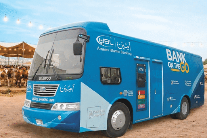 "Bank on Wheels" UBL Takes Mobile Banking Service to Karachi's Maveshi Mandi