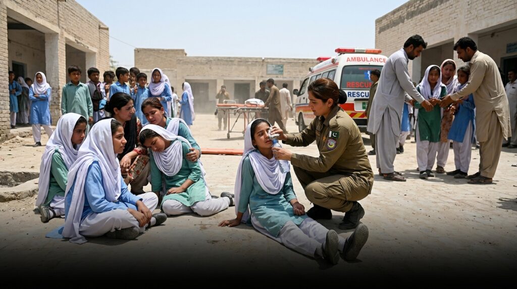 60 Students Faint in Shikarpur After Standing in Scorching Sun for School Photoshoot